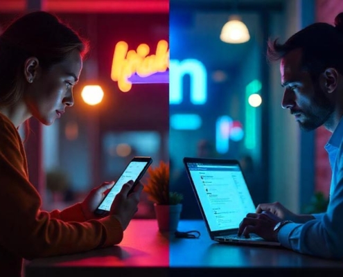 Entdecken Sie, wie LinkedIn als professionelle Plattform für echtes Netzwerk-Wachstum genutzt werden kann. Erfahren Sie, wie Unternehmen durch Expertise, authentische Mitarbeiter-Botschafter und gezielte LinkedIn-Strategien echte Verbindungen aufbauen und sich als Branchenführer positionieren können. Tipps und Strategien, um LinkedIn effektiv für das Business-Wachstum zu nutzen. © DA|Bay / Freepik